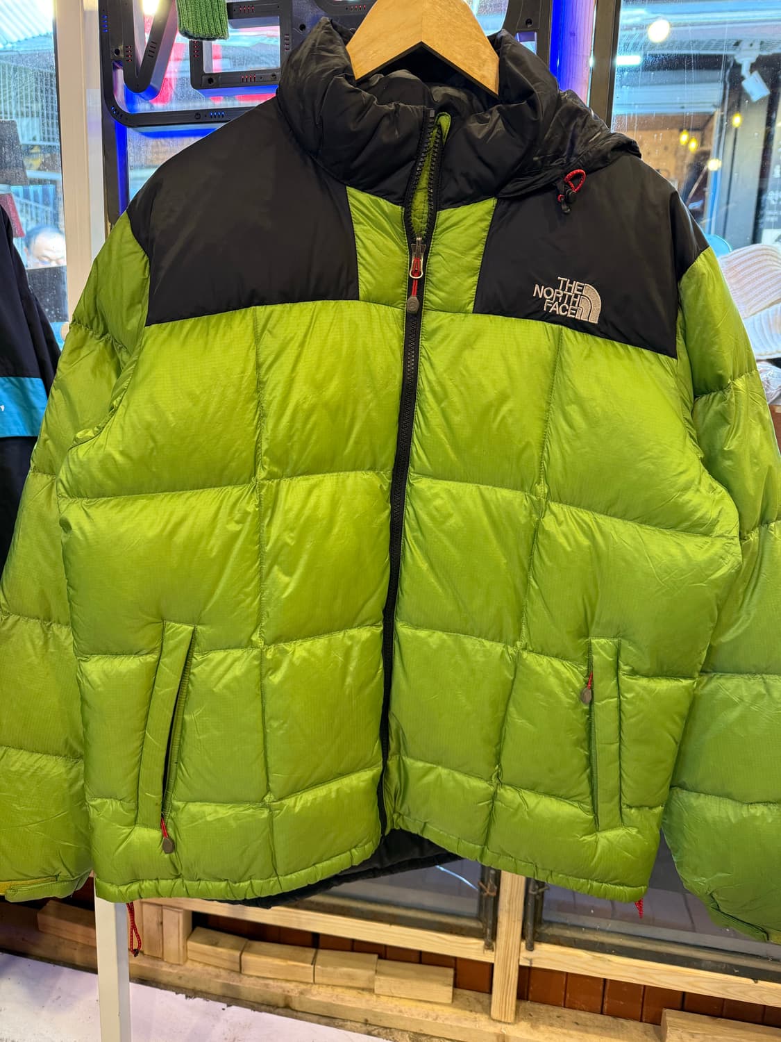 노스페이스 800 써밋 로체 구스다운 패딩 그린 상품이미지1