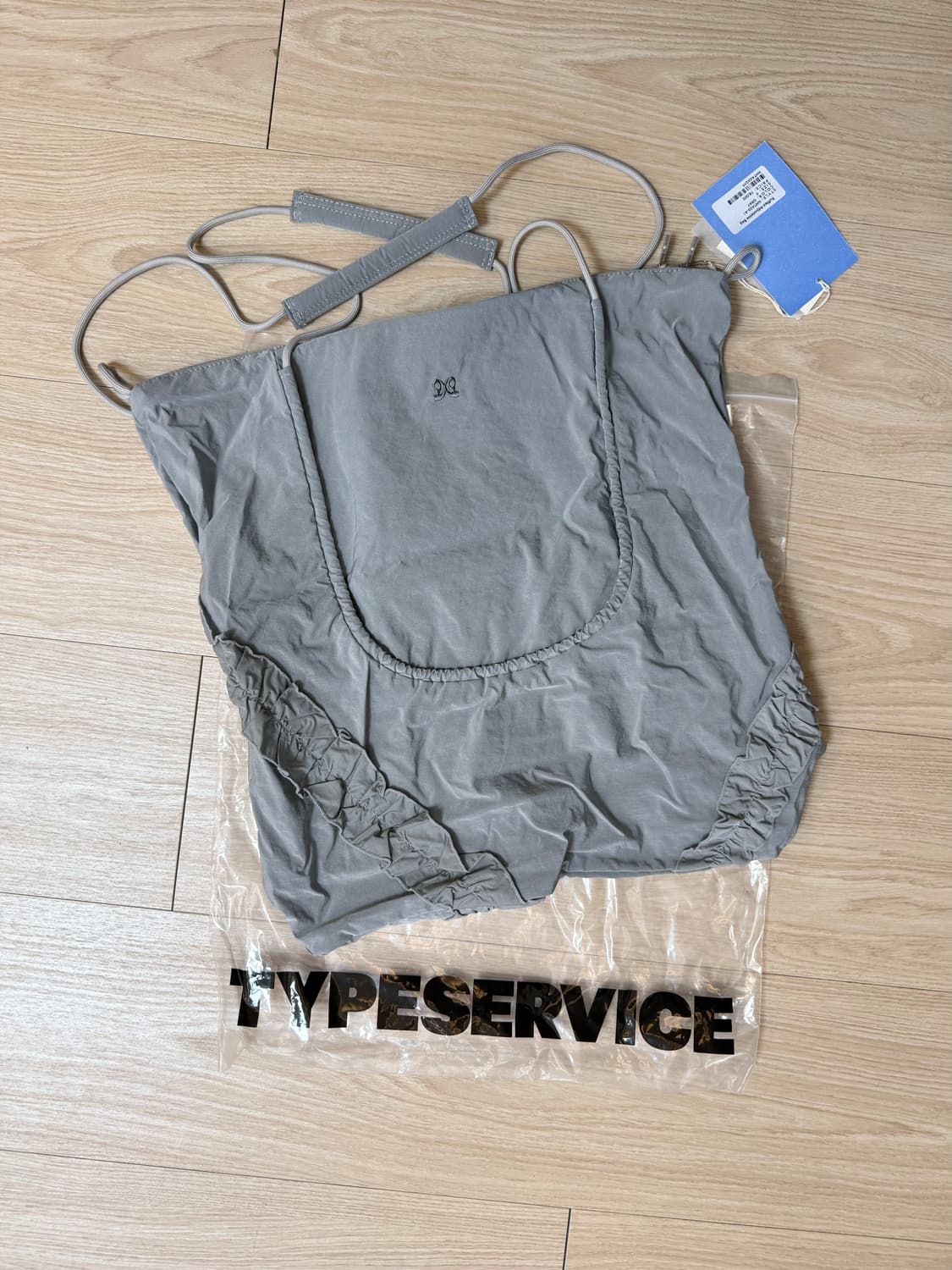 (새상품)타입서비스 Ruffled Adjustable Bag [Gray] 상품이미지3