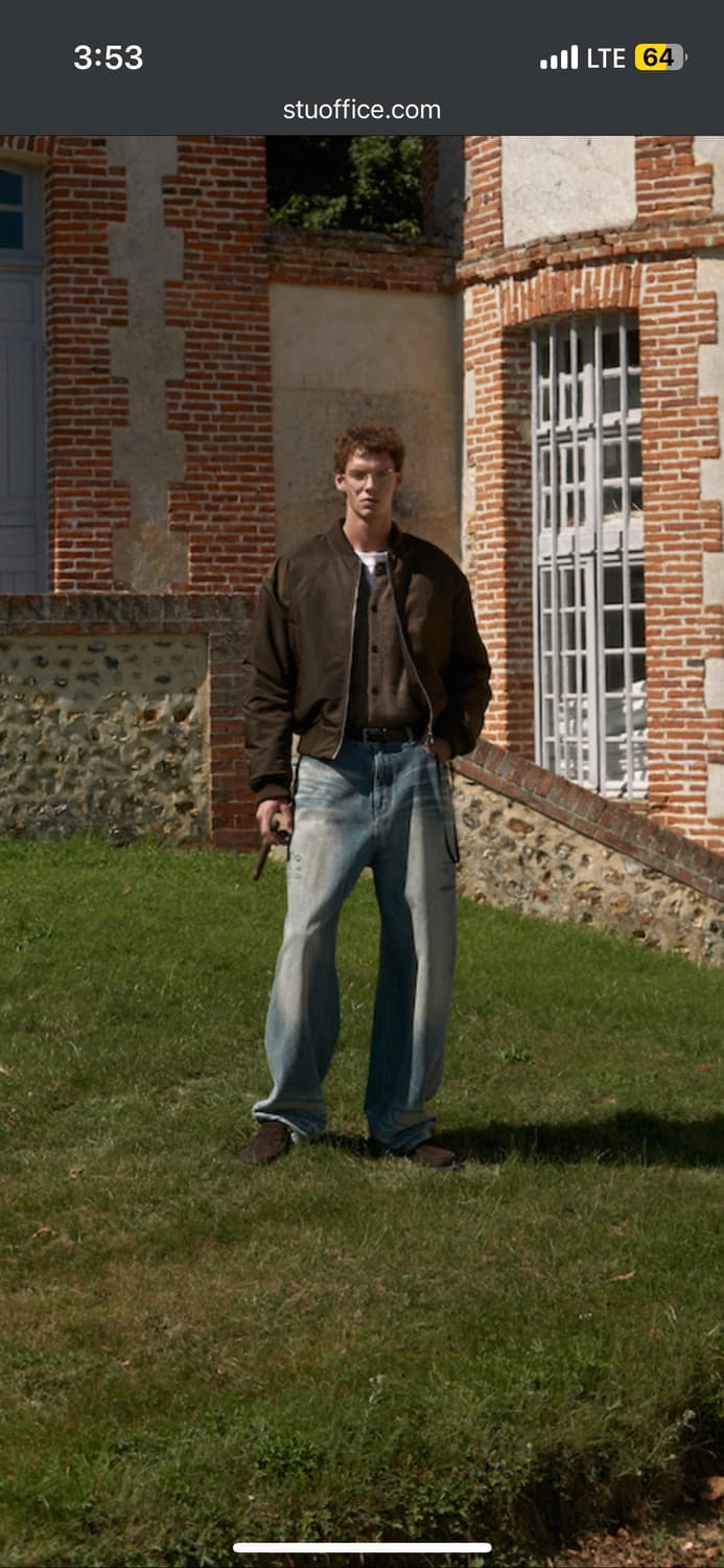 Stu 에스티유 Round Short Bomber Brown S 상품이미지1