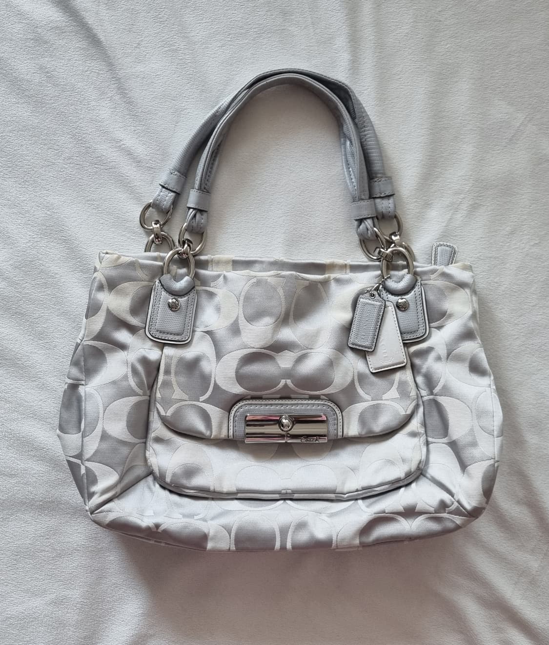 빈티지 코치 실버 숄더백 상품이미지1