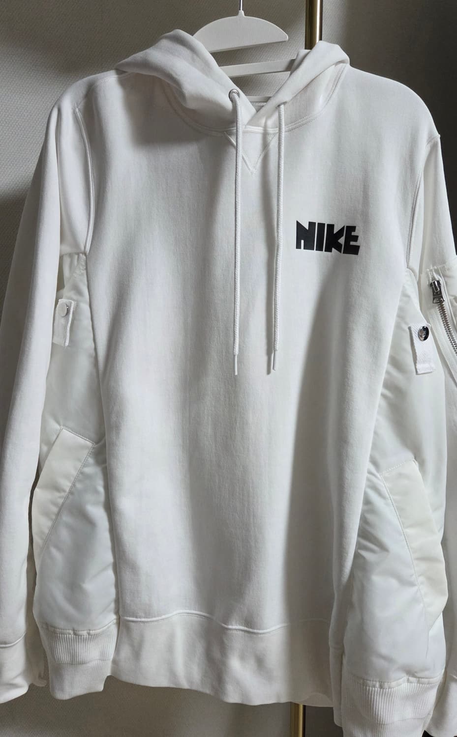 나이키 x 사카이 nrg 후드 화이트 상품이미지2