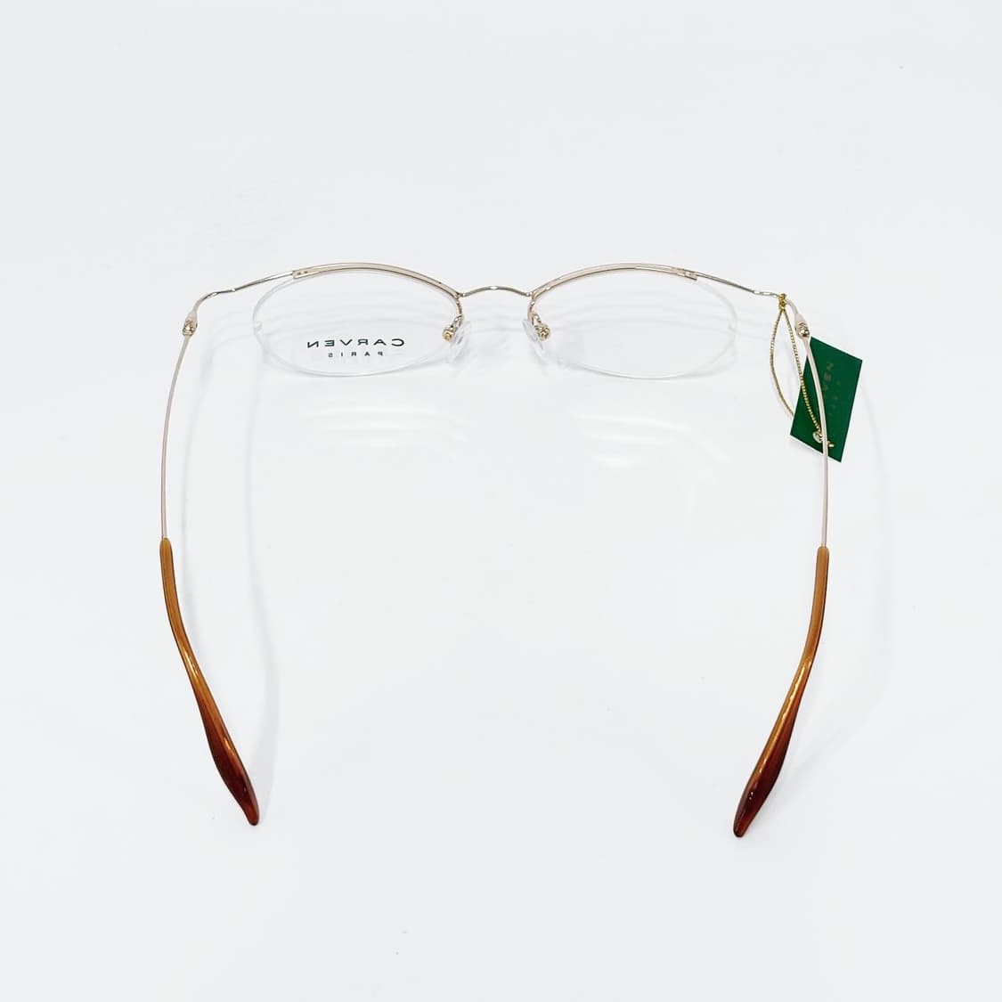 키지클럽 CARVEN 골드 반무테 데드스탁 빈티지안경 상품이미지4
