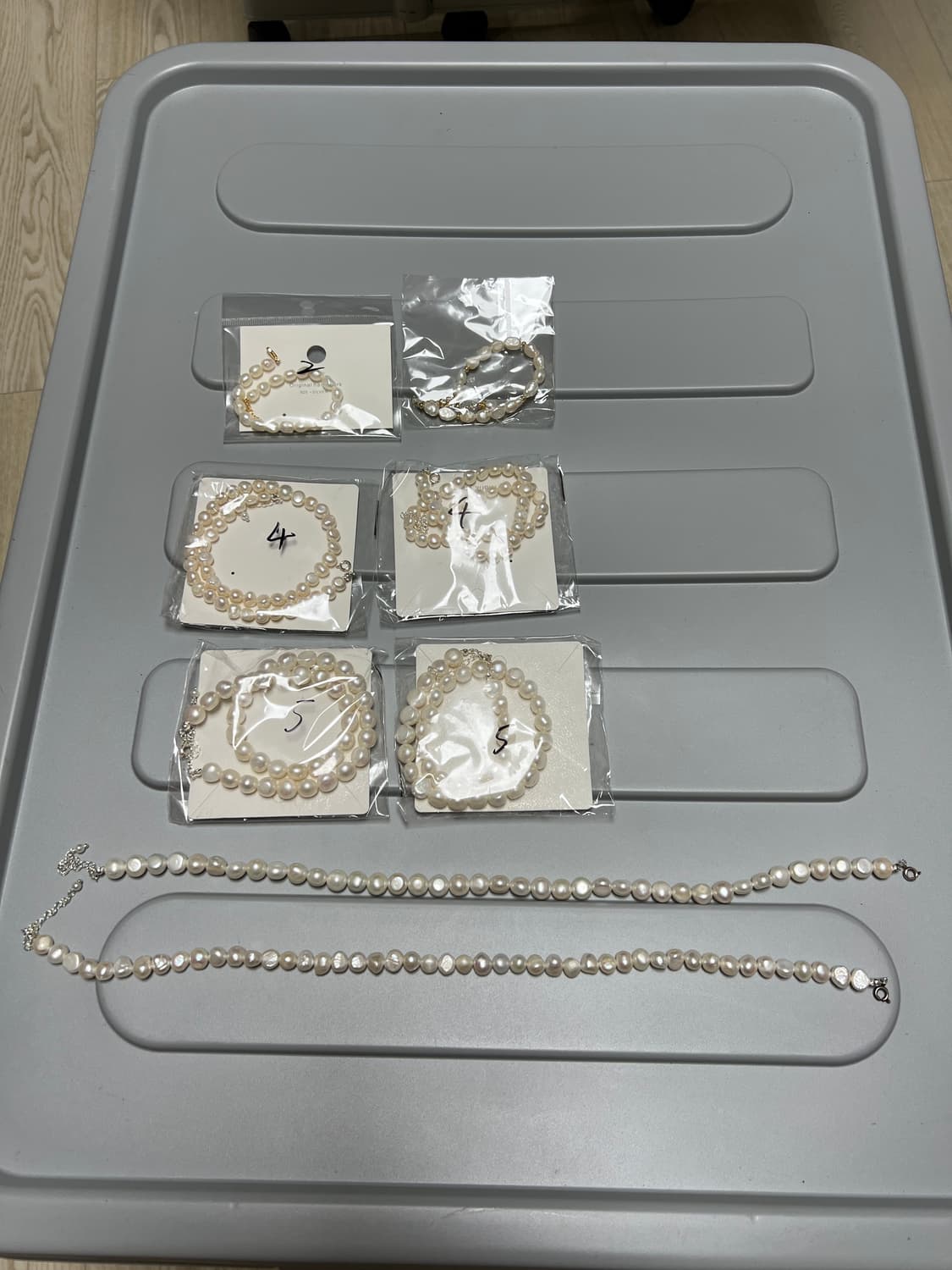 못난이 담수 진주 목걸이, 귀걸이 상품이미지1