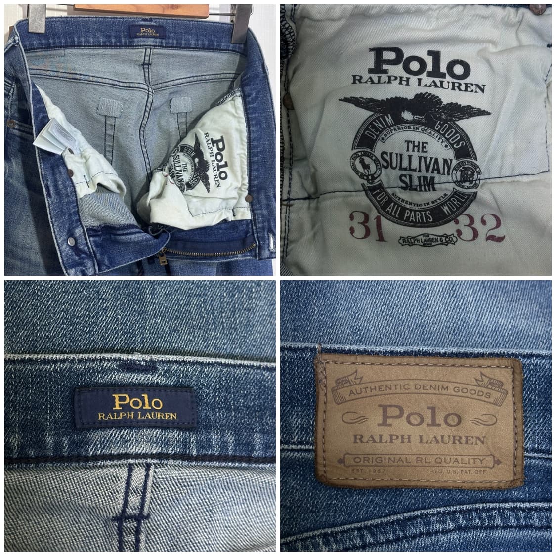 폴로랄프로렌 백가죽패치 청바지 스트레치슬림핏 31 상품이미지4