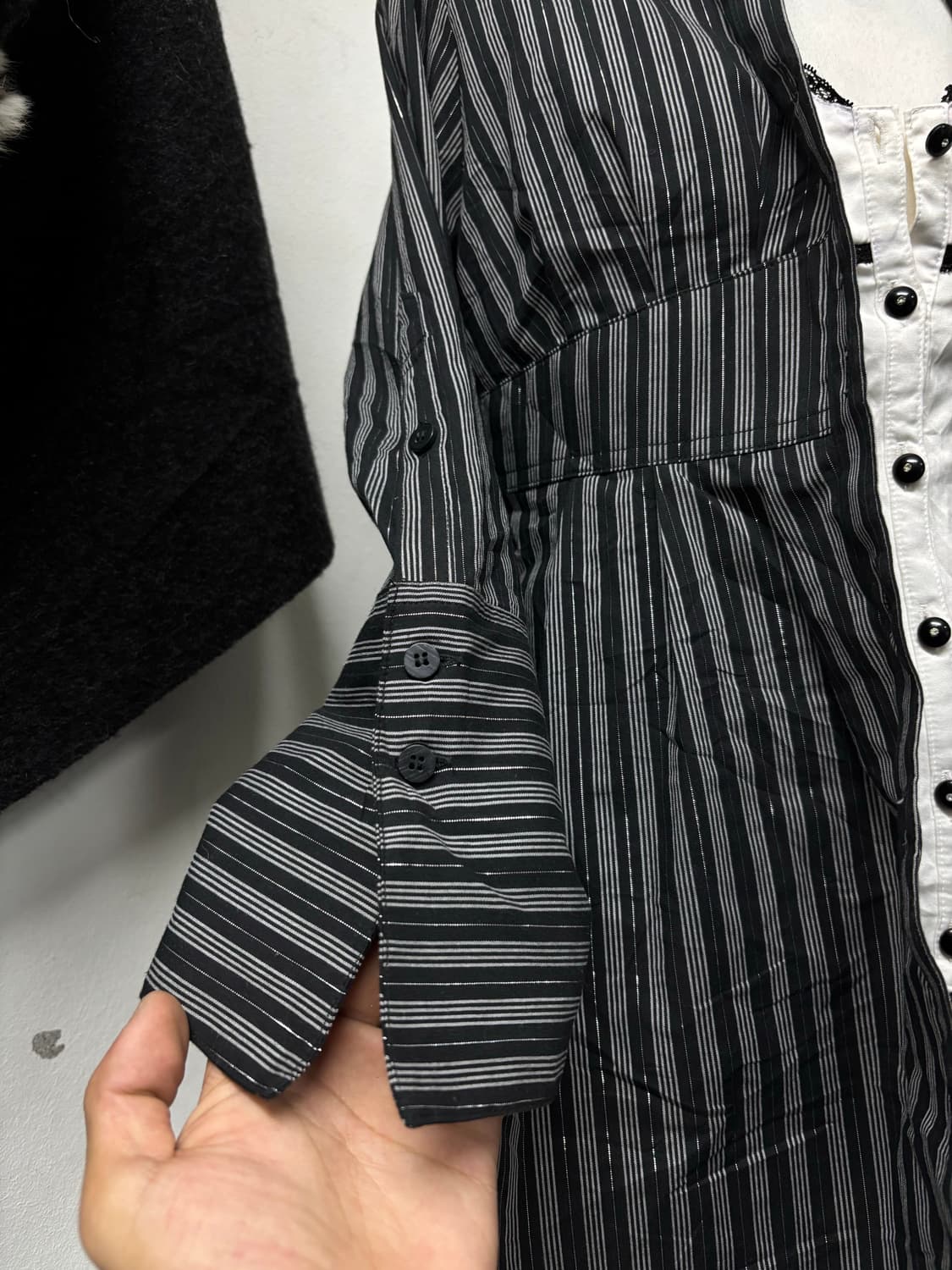 Vintage Glitter Stripe Geek Mood Shirts 상품이미지5