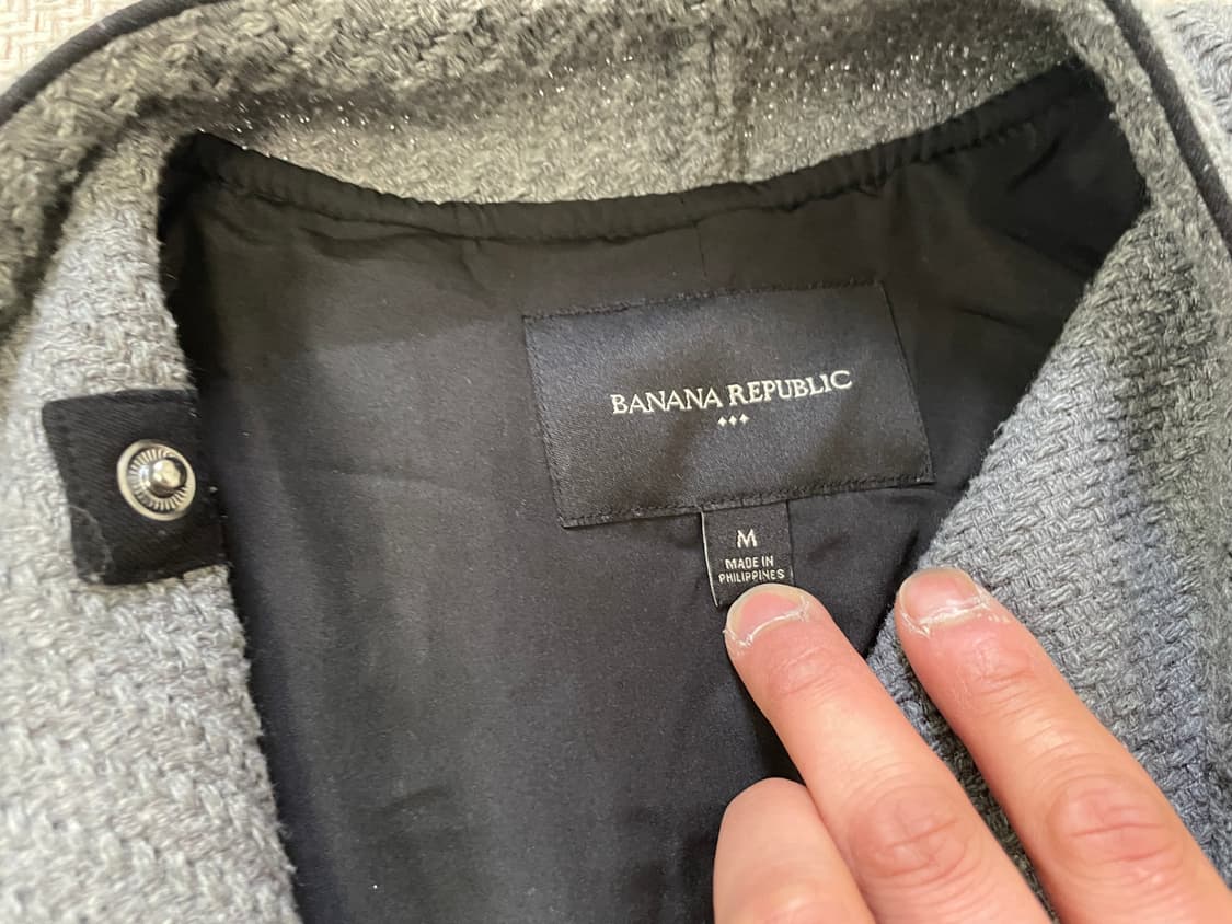 바나나리퍼블릭 비대칭 하이넥 집업  블루종 J03998 상품이미지7