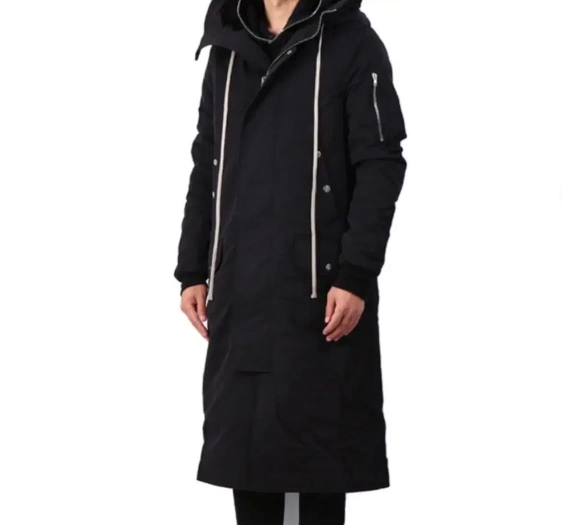 [새상품] 릭오웬스 벨루어 롱플라이트 후드 점퍼 S 상품이미지1