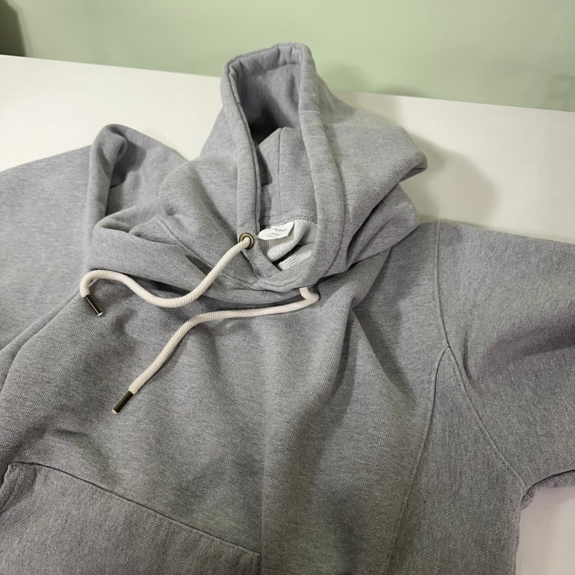2XL 퍼스텝 그레이 루즈오버핏 스웻 후드티 상품이미지1