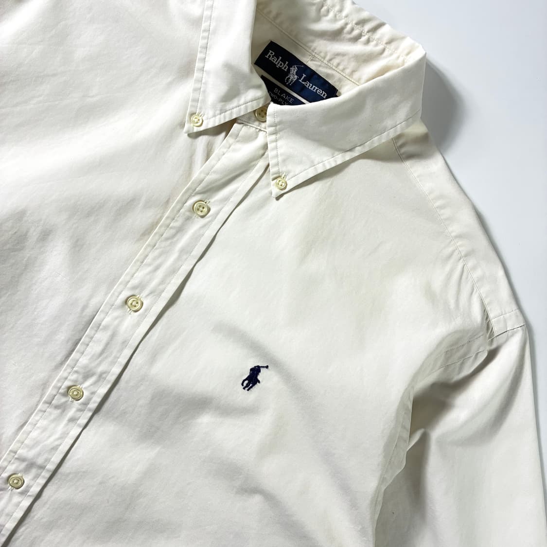 Polo  폴로 랄프로렌 자수 코튼 화이트 반팔 셔츠  상품이미지3