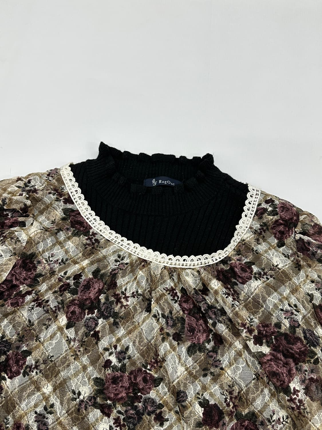 ♠️쇼콜라의 마계룩 코디세트♣️ 갸루 블랙 에스닉 프릴 캉캉 미니스커트 상품이미지4