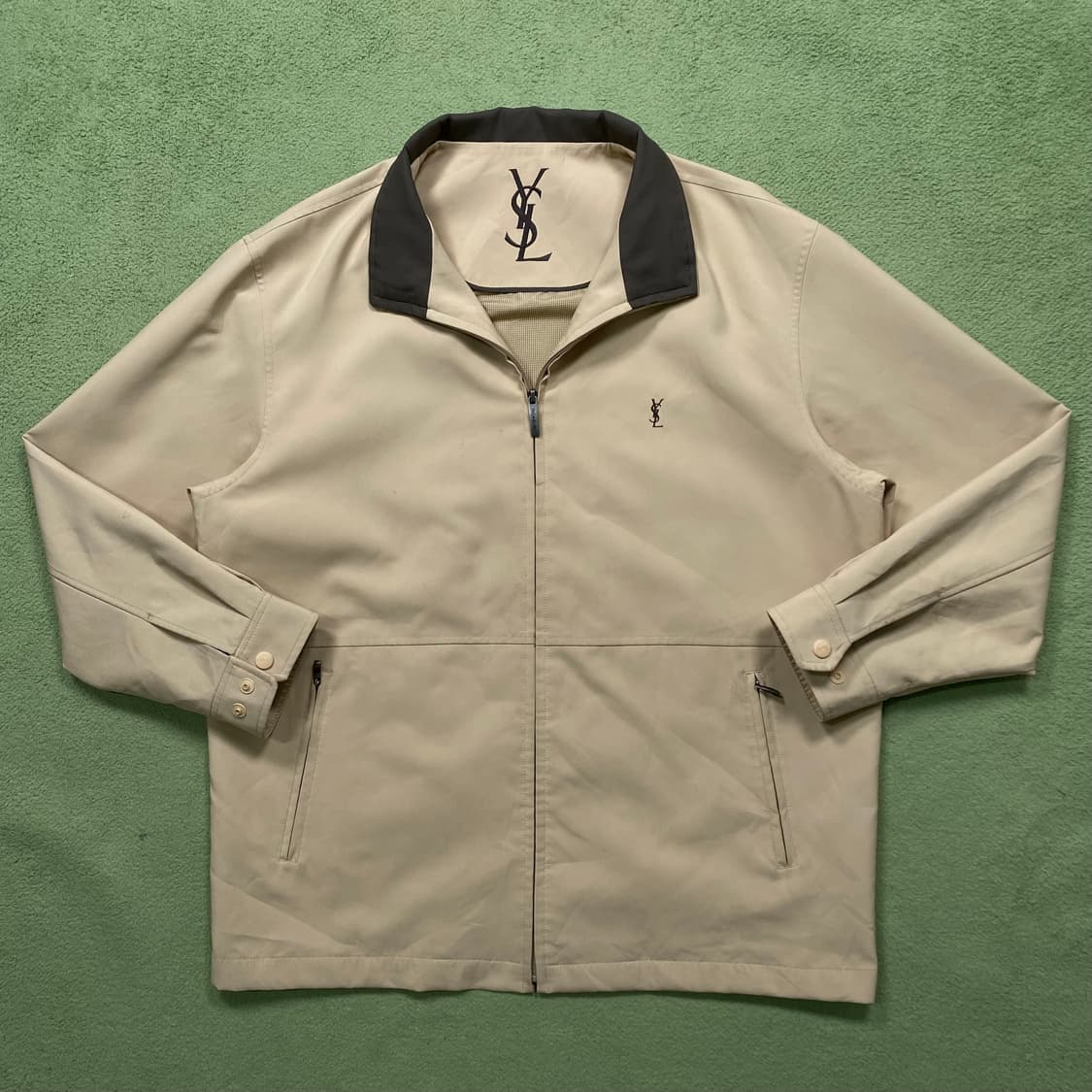 입생로랑 베이지 블루종 자켓 상품이미지1