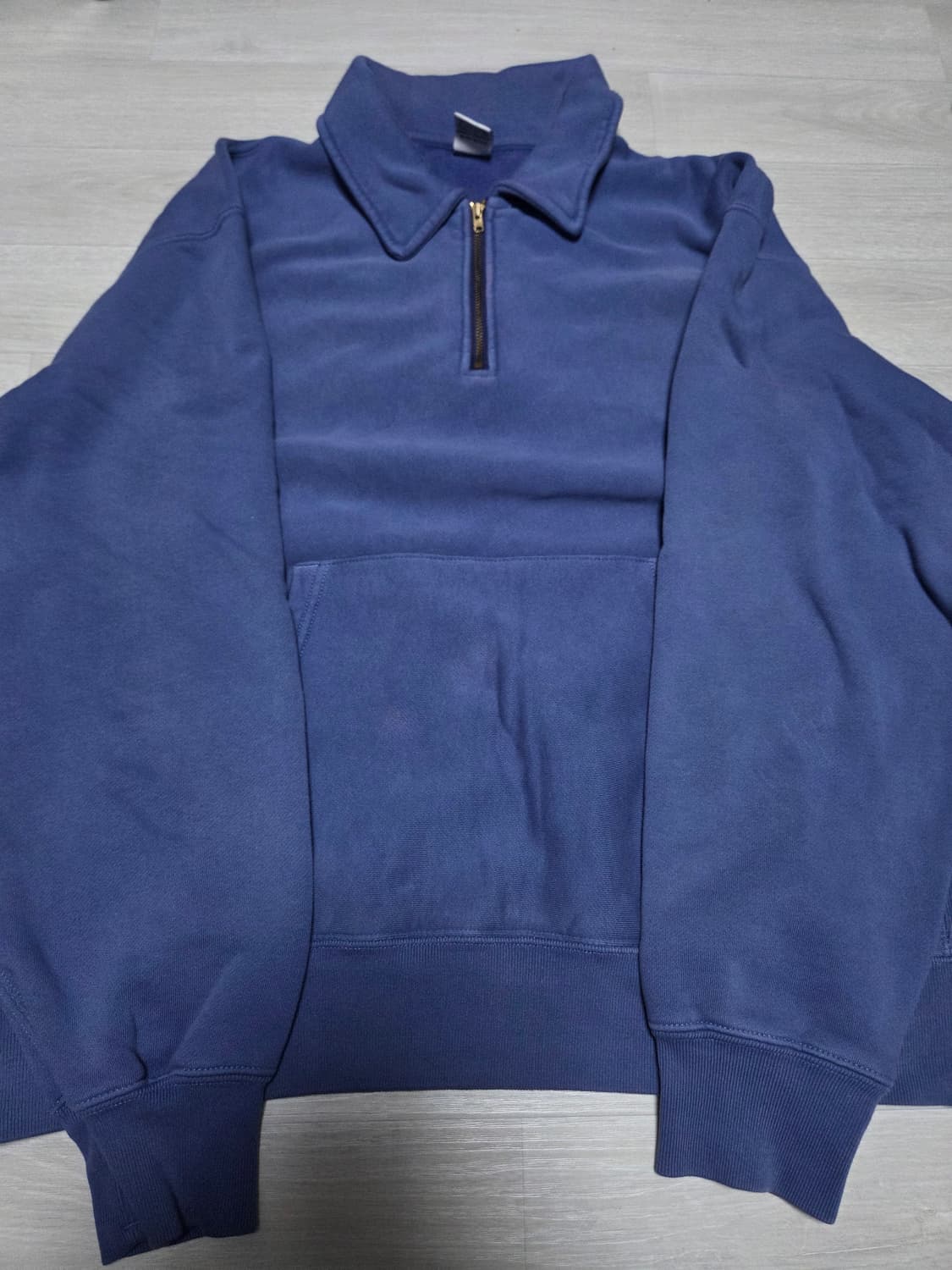 [M] 카키스 풀오버 하프집업 페이디드 네이비 상품이미지2