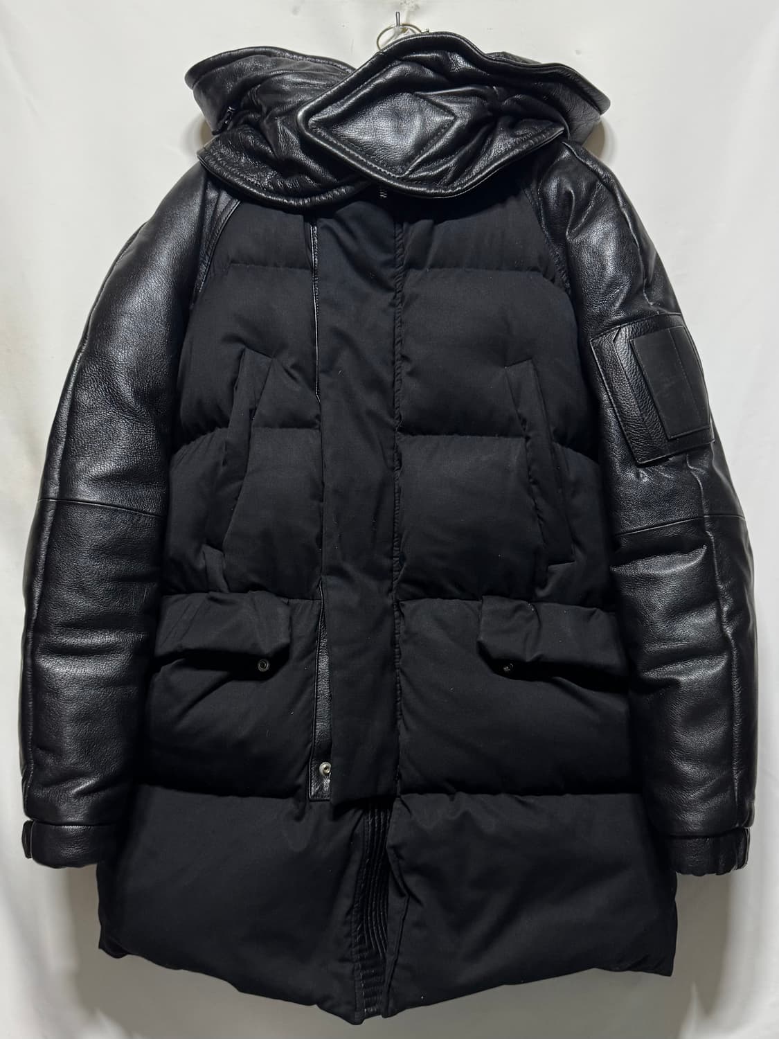 44 준지 가죽 믹스 패딩 상품이미지1