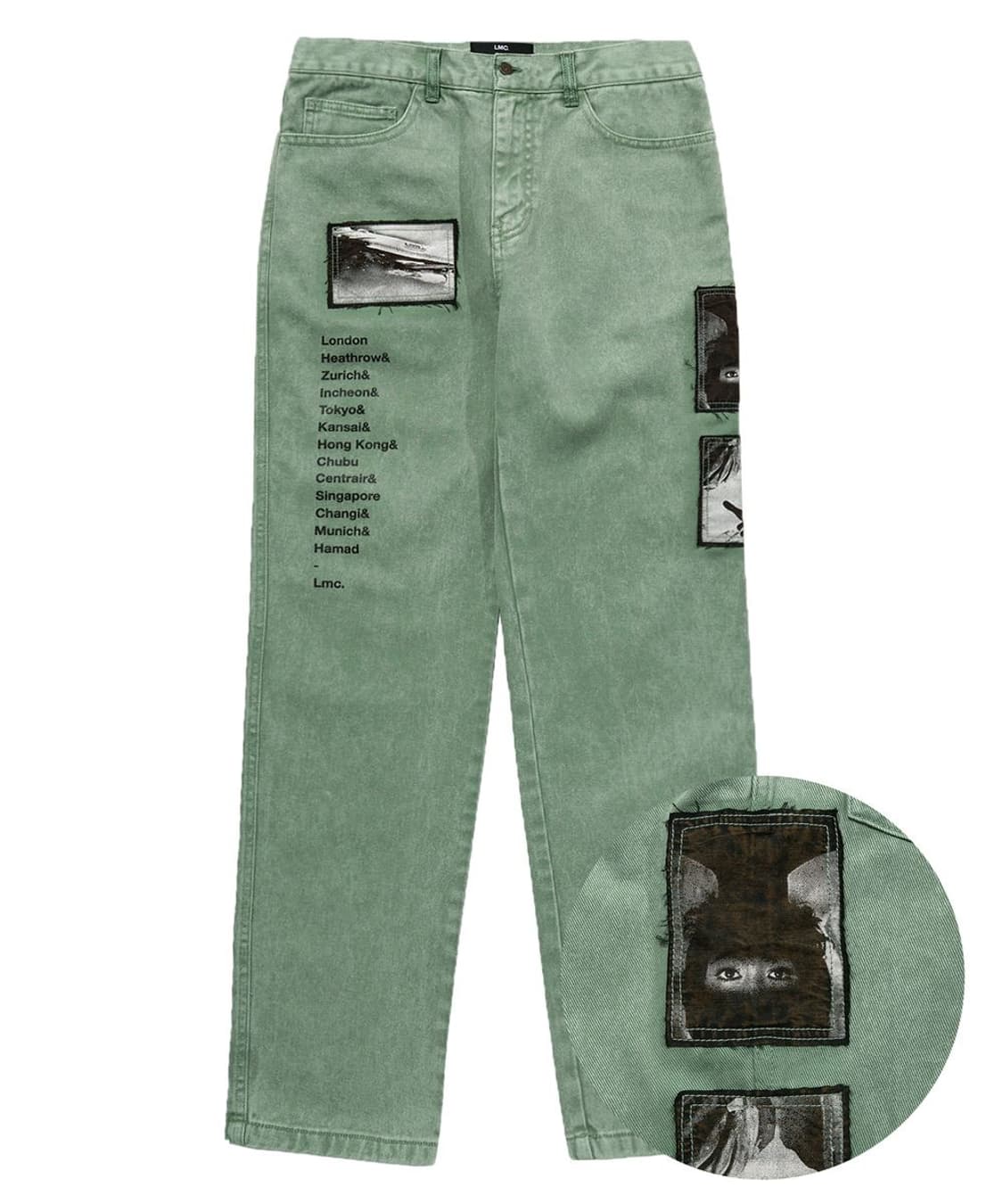LMC 스톤 민트 데님 청바지 L 상품이미지3