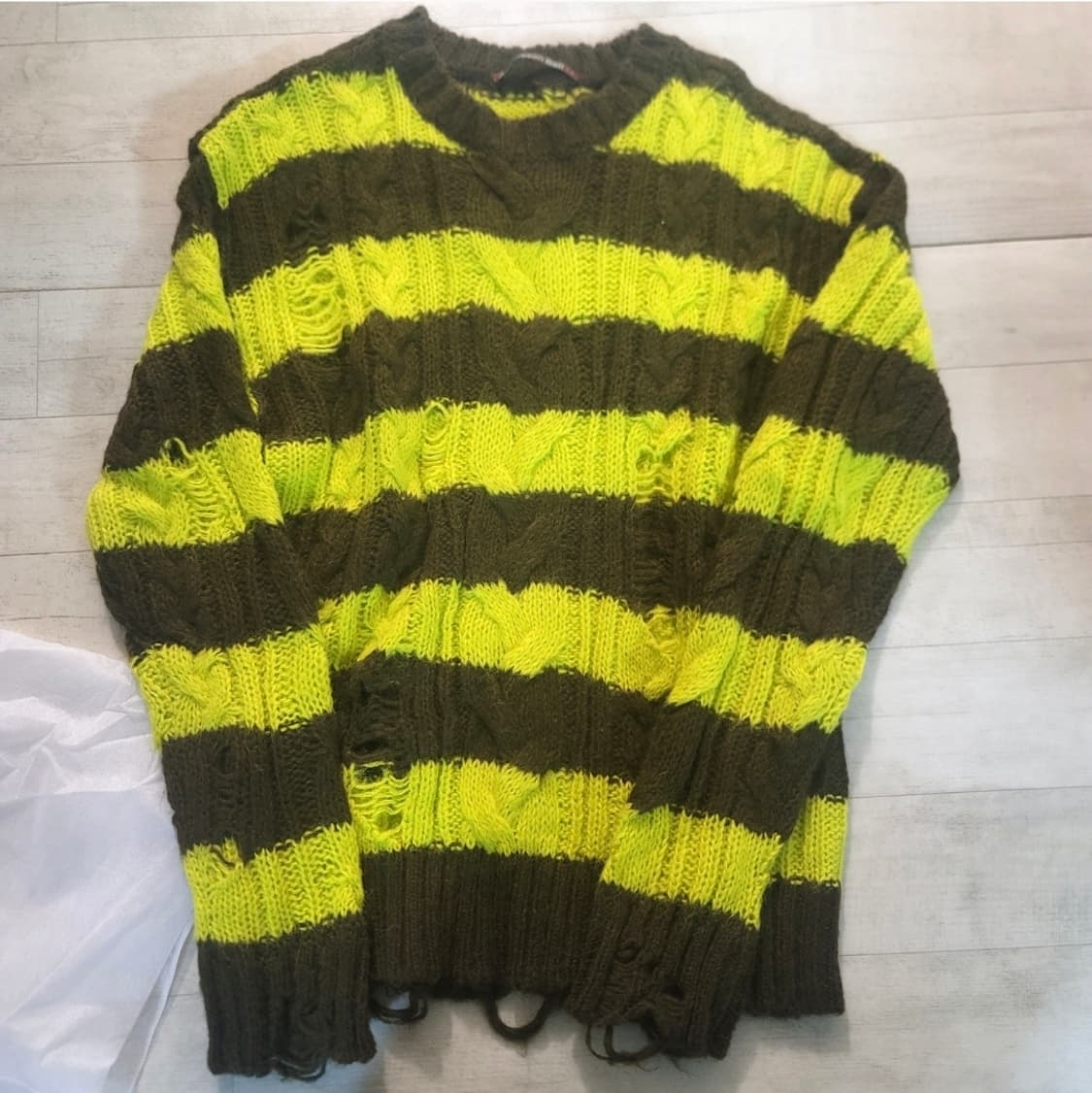 앤더슨벨 디스트로이드 스트라이프 니트 M 상품이미지2