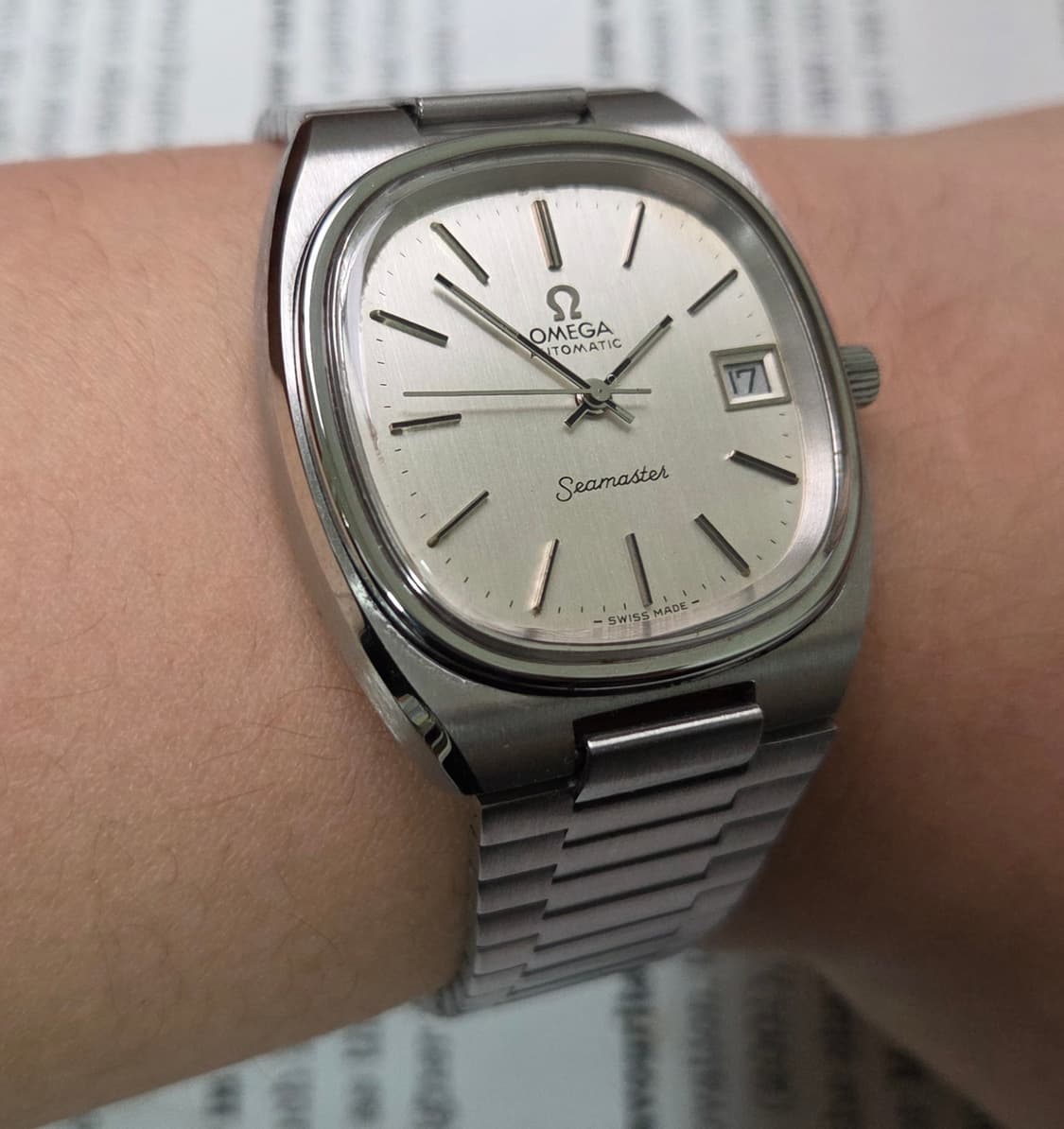빈티지 오메가 씨마스터 테레비 실버판 싱글데이트 뻐뻐시 브슬 ver.
 상품이미지10