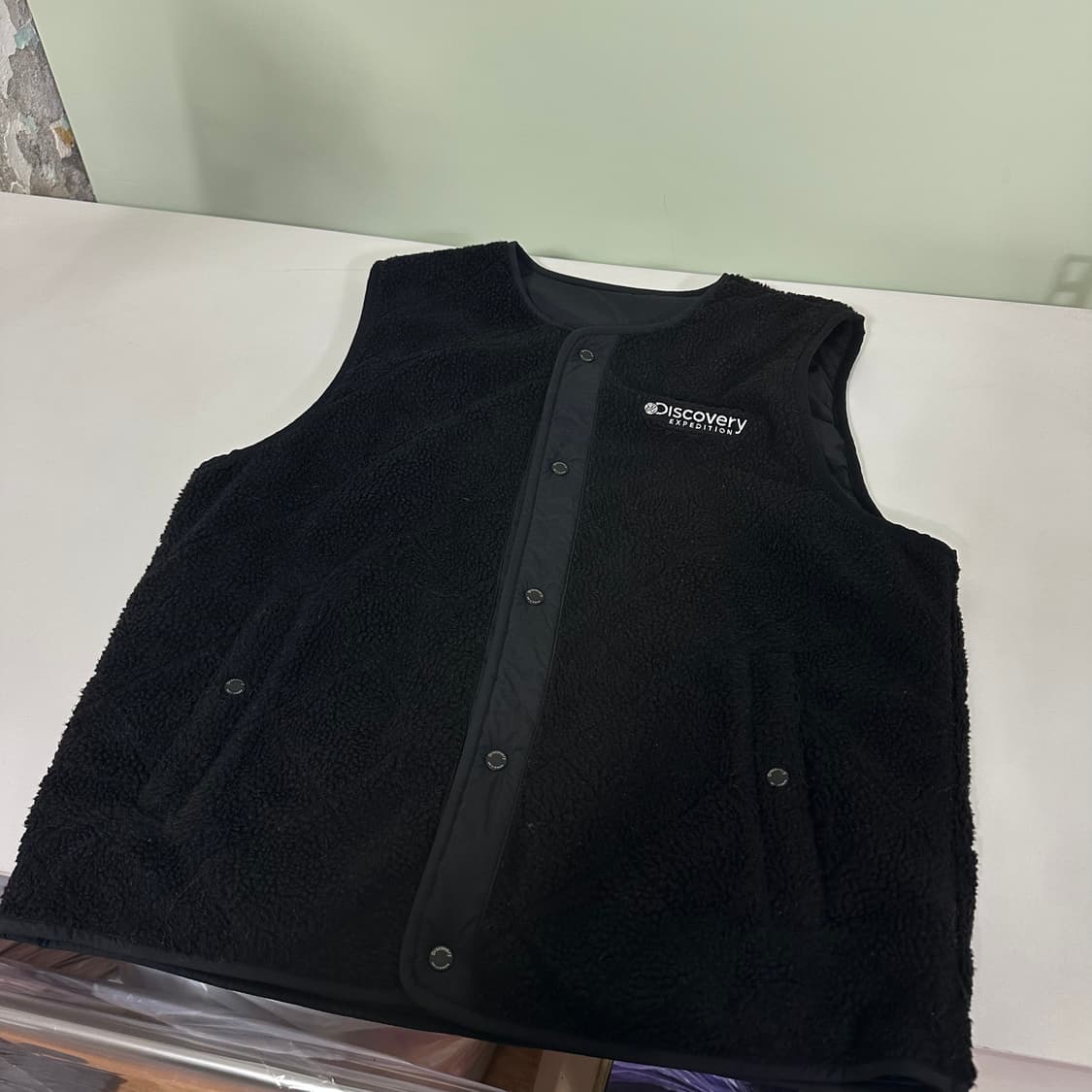 S 95 디스커버리 블랙 후리스 리버시블 조끼 베스트 상품이미지1
