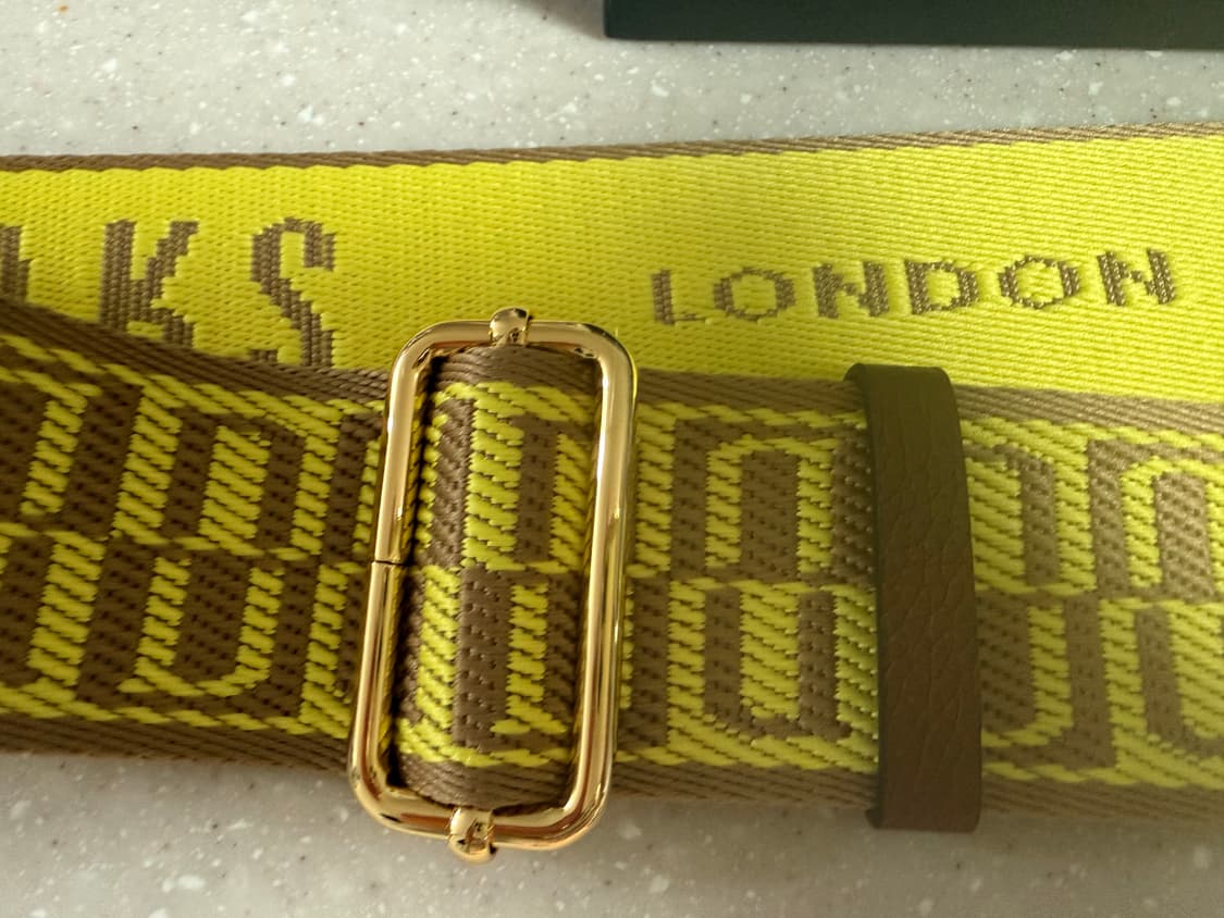 정품)닥스 크로스 스트랩(카멜+옐로우) 상품이미지3