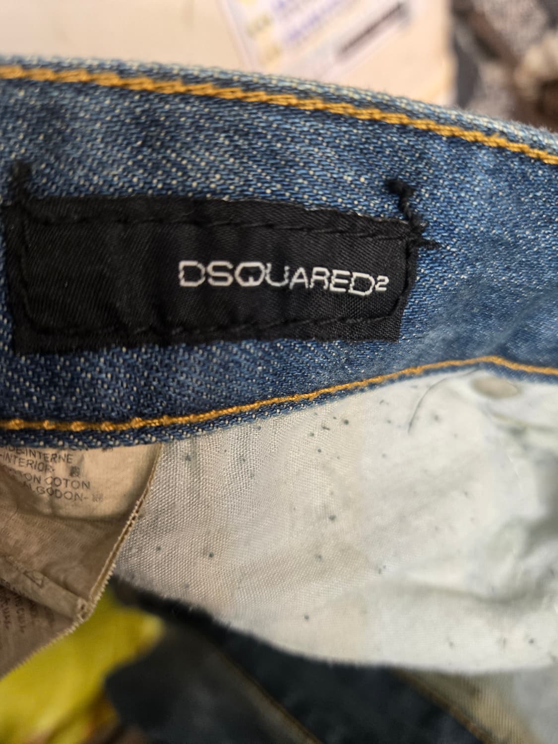 디스퀘어드워싱 데님 와이드 상품이미지8