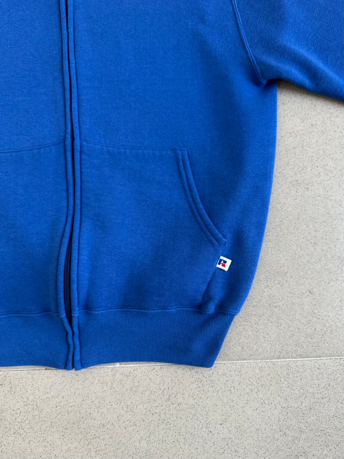 90s 빈티지 러셀 후드집업 블루 M USA 상품이미지3