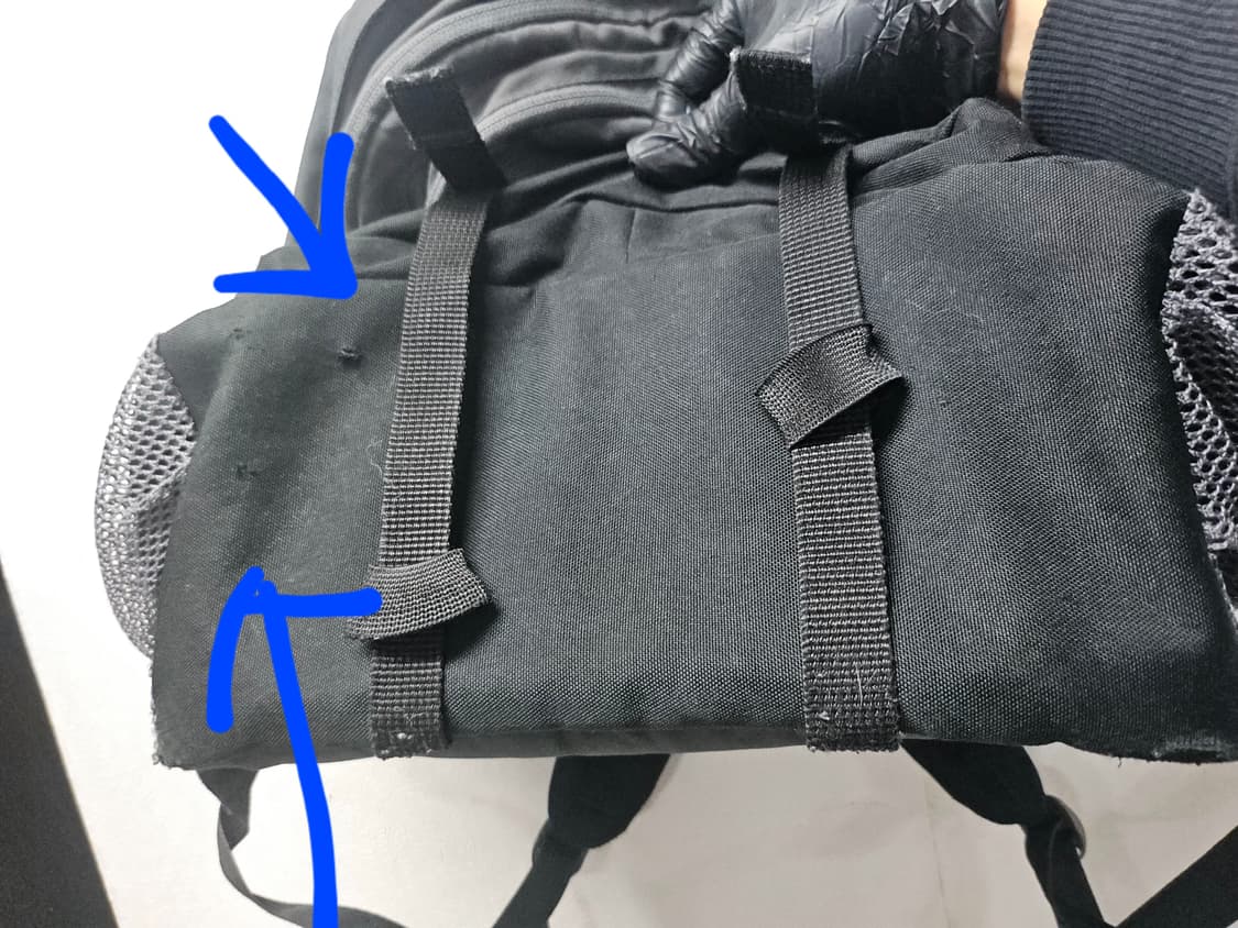 잔스포츠(Jansport) 엔보이 레트로 백팩 회색+검정 ( 33L ) 상품이미지10