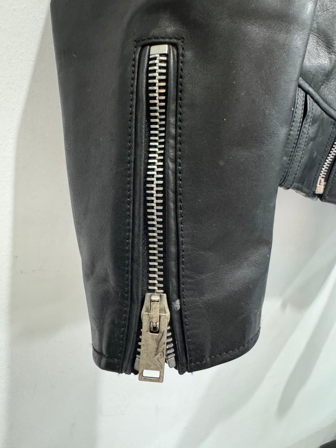 Off-White 가죽 바이커 자켓 L 정품 상품이미지5
