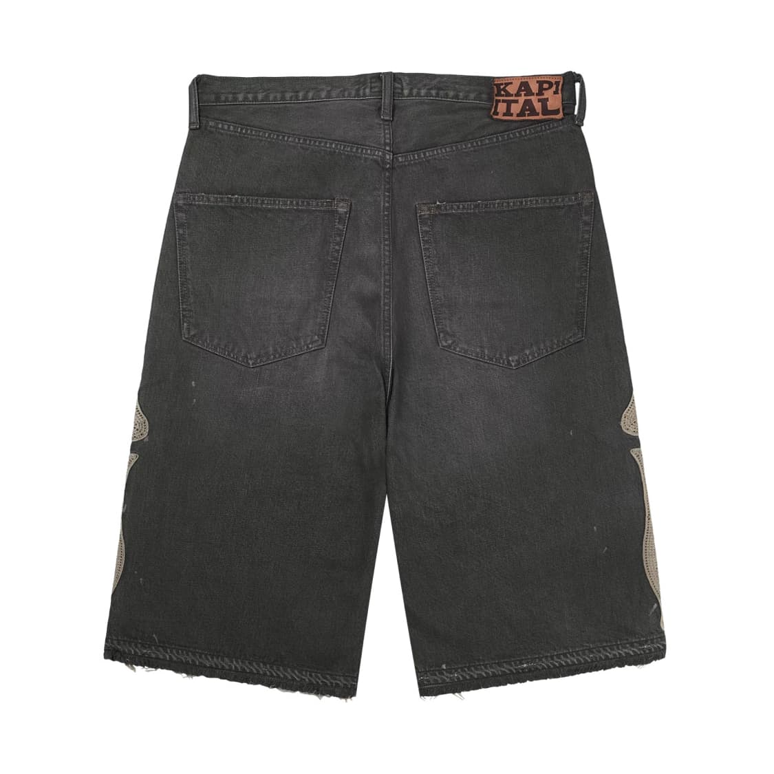 캐피탈 14온즈 데님 5P 본 자수 숏 팬츠 블랙32 K2004SP150 상품이미지2