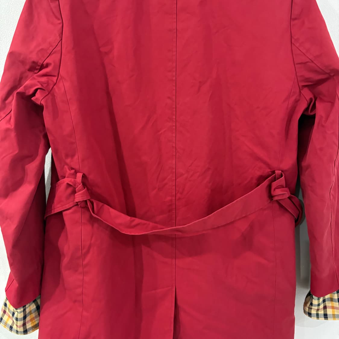 닥스 레드 체크 안감 코트 95 상품이미지7