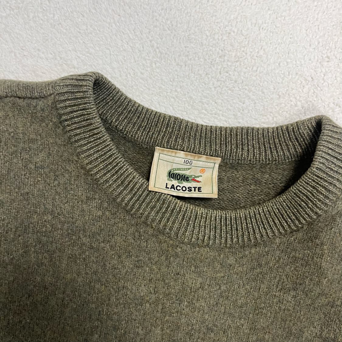 Lacoste olive green knit 상품이미지6