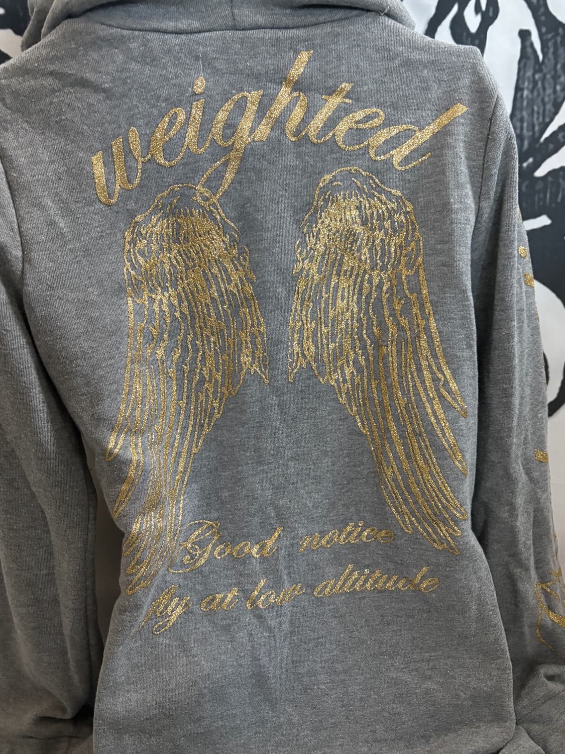 • Grey Wing Printed Hood Zip Up 상품이미지6