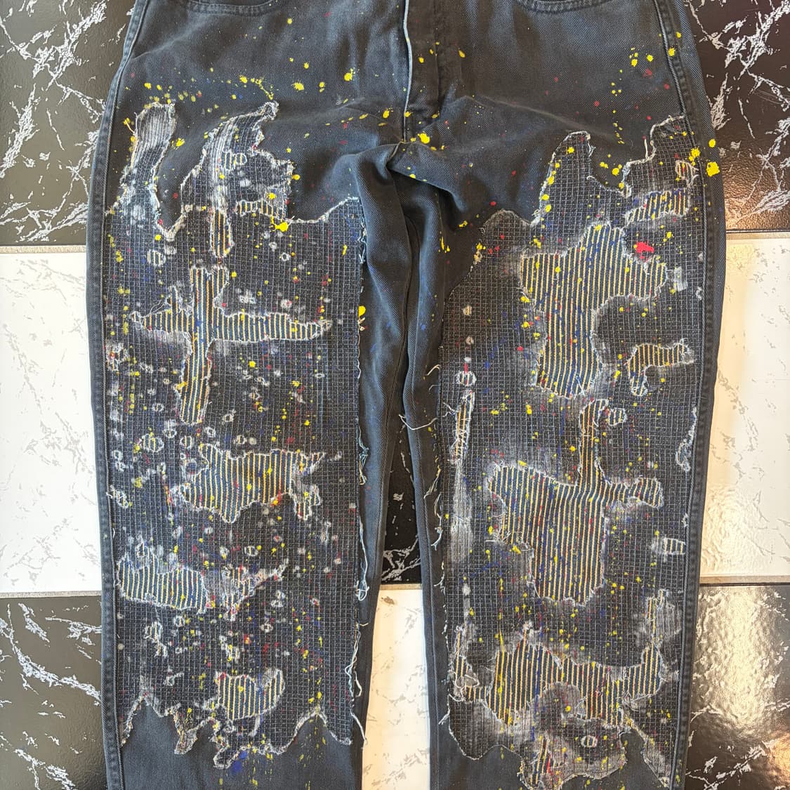 camel denim hand stitch pants 상품이미지5