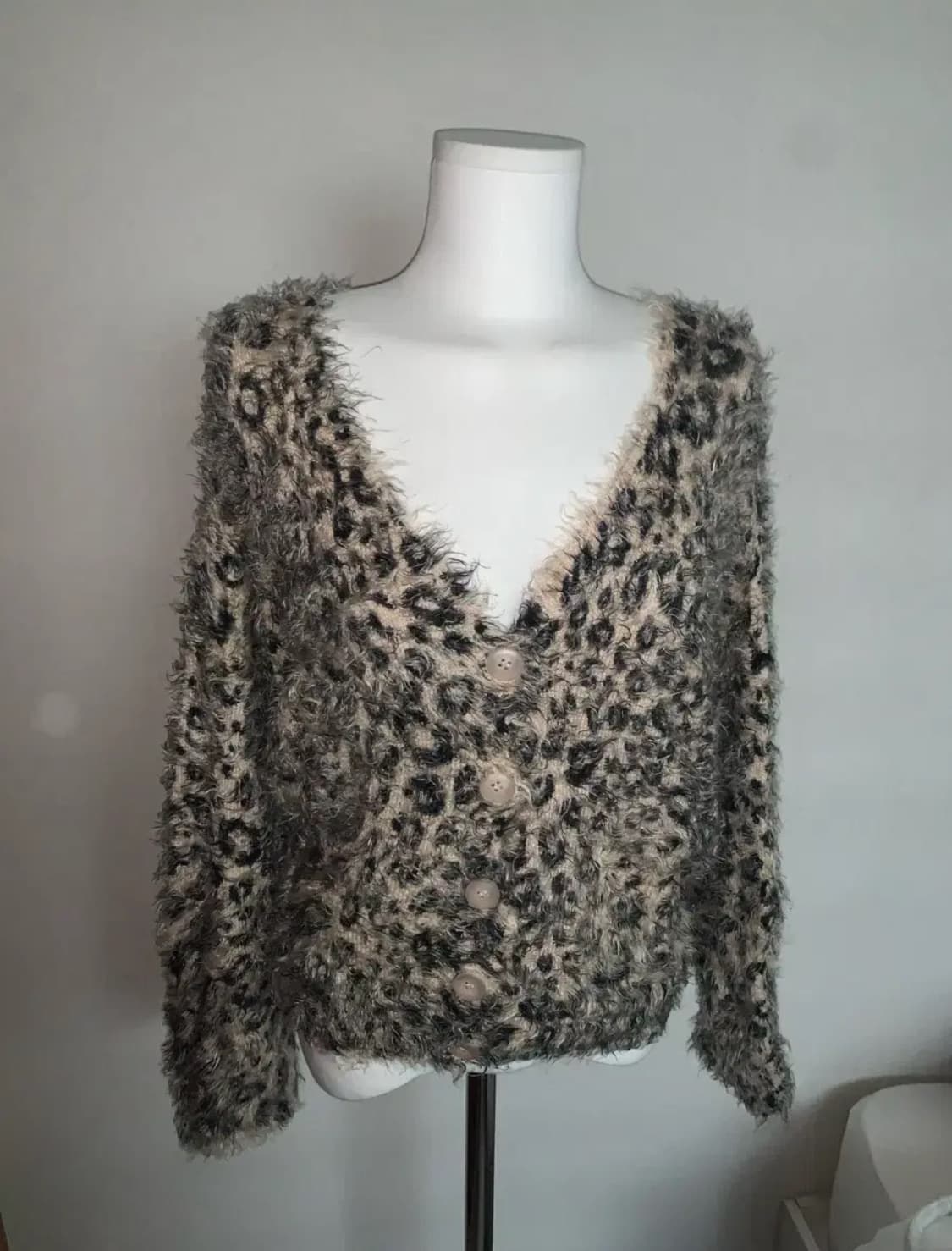 빈티지 레오파드 가디건 상품이미지1