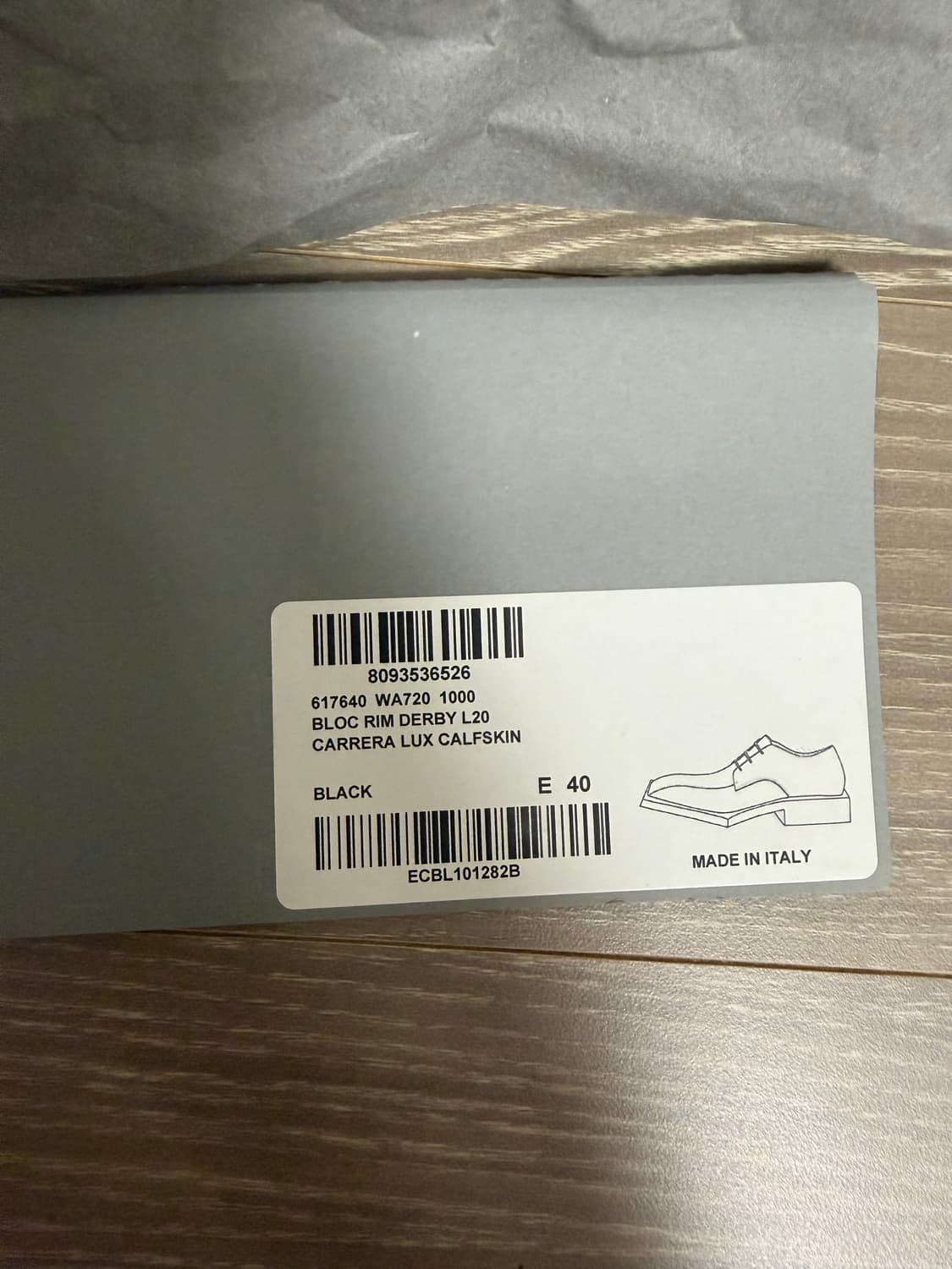 발렌시아가 19AW 블록림 더비 40size 상품이미지6
