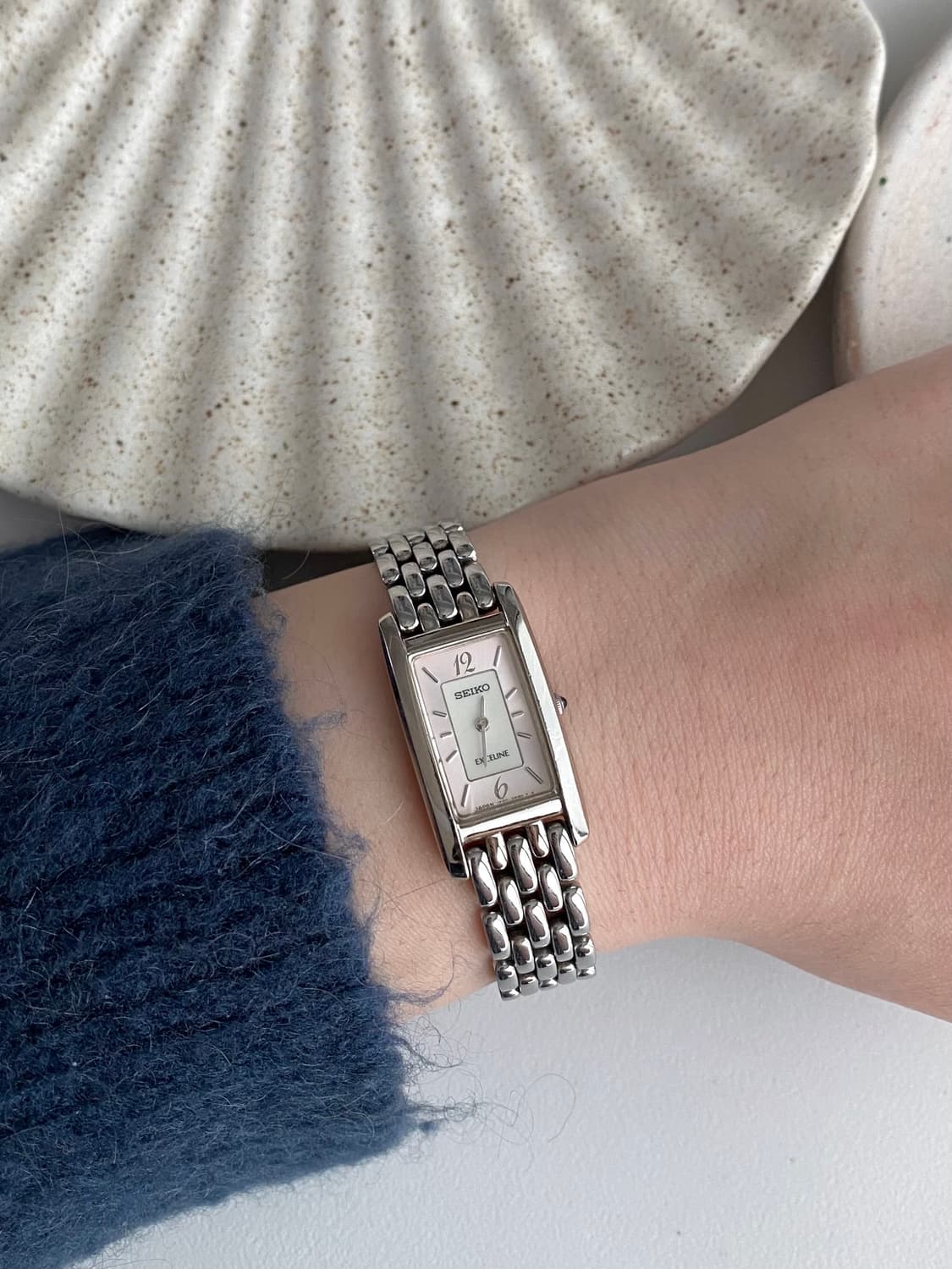 Seiko 세이코 exceline 엑셀린 스퀘어 쿼츠 핑크 상품이미지10
