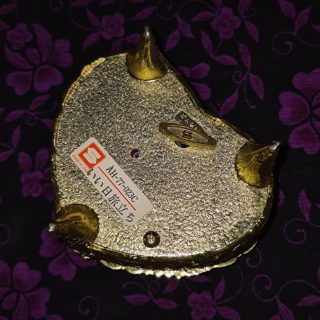 80s 일본 엔틱 카메오 실버 하트 오르골 보석함 상품이미지10