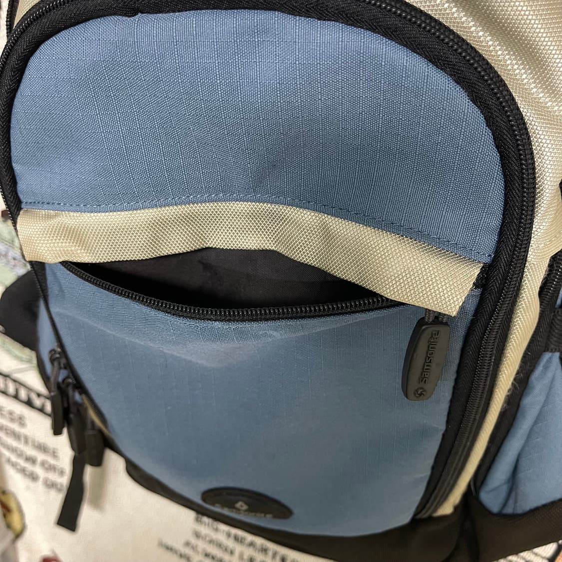 빈티지 쌤소나이트 블루 백팩 상품이미지7