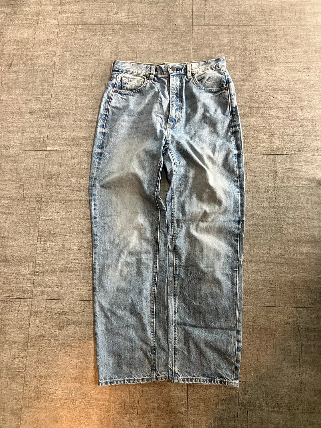 일본빈티지 Gu 올드스쿨스트릿 워시드 데님팬츠 상품이미지1