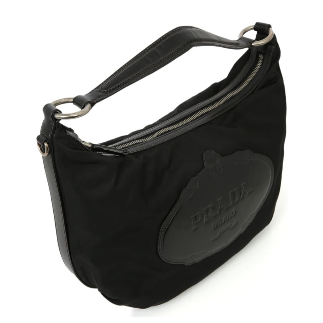 프라다 빈티지 테수토 호보백 블랙 리나일론 숄더백 상품이미지5
