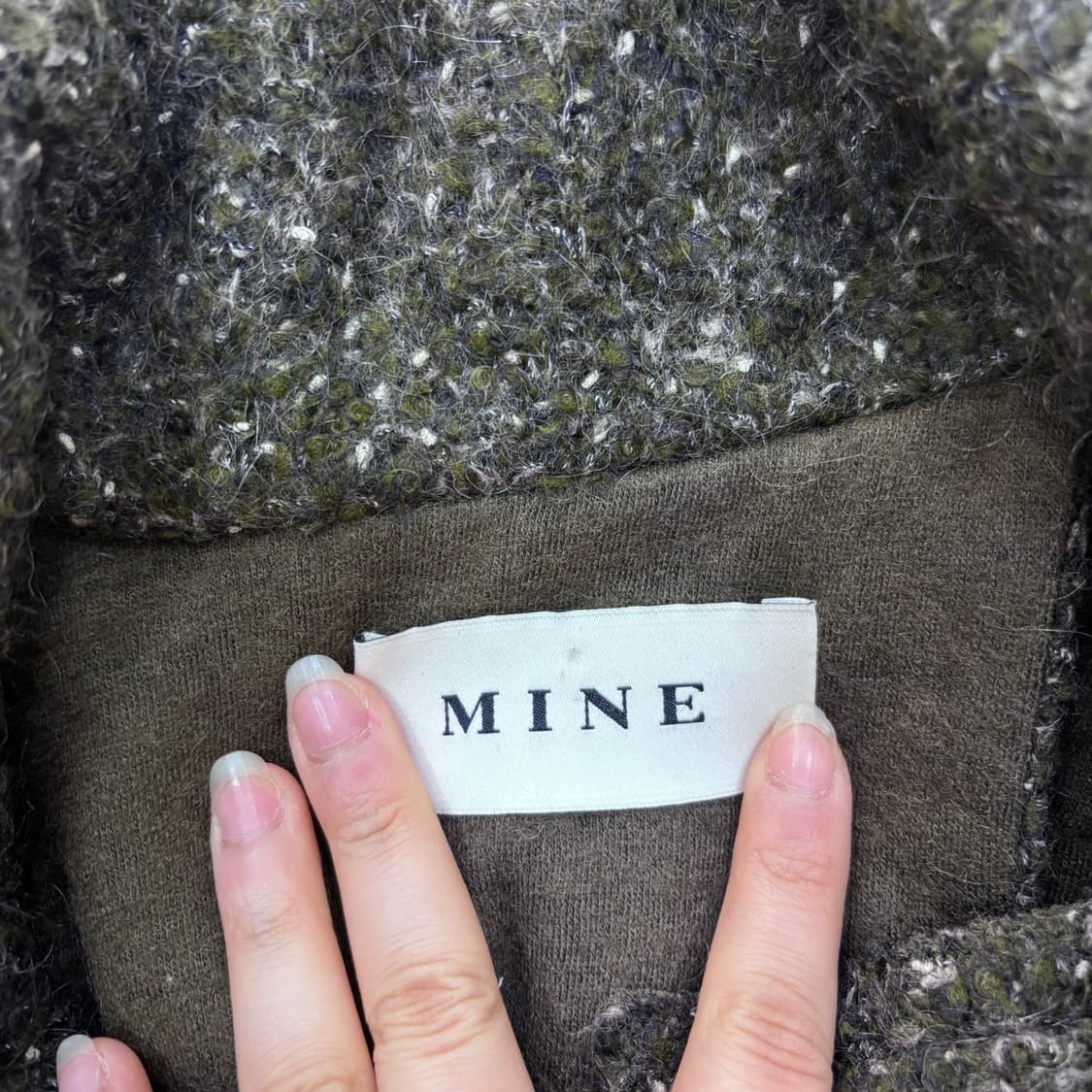 82-94-160 마인 하이넥 부클 코트 0403E 상품이미지3