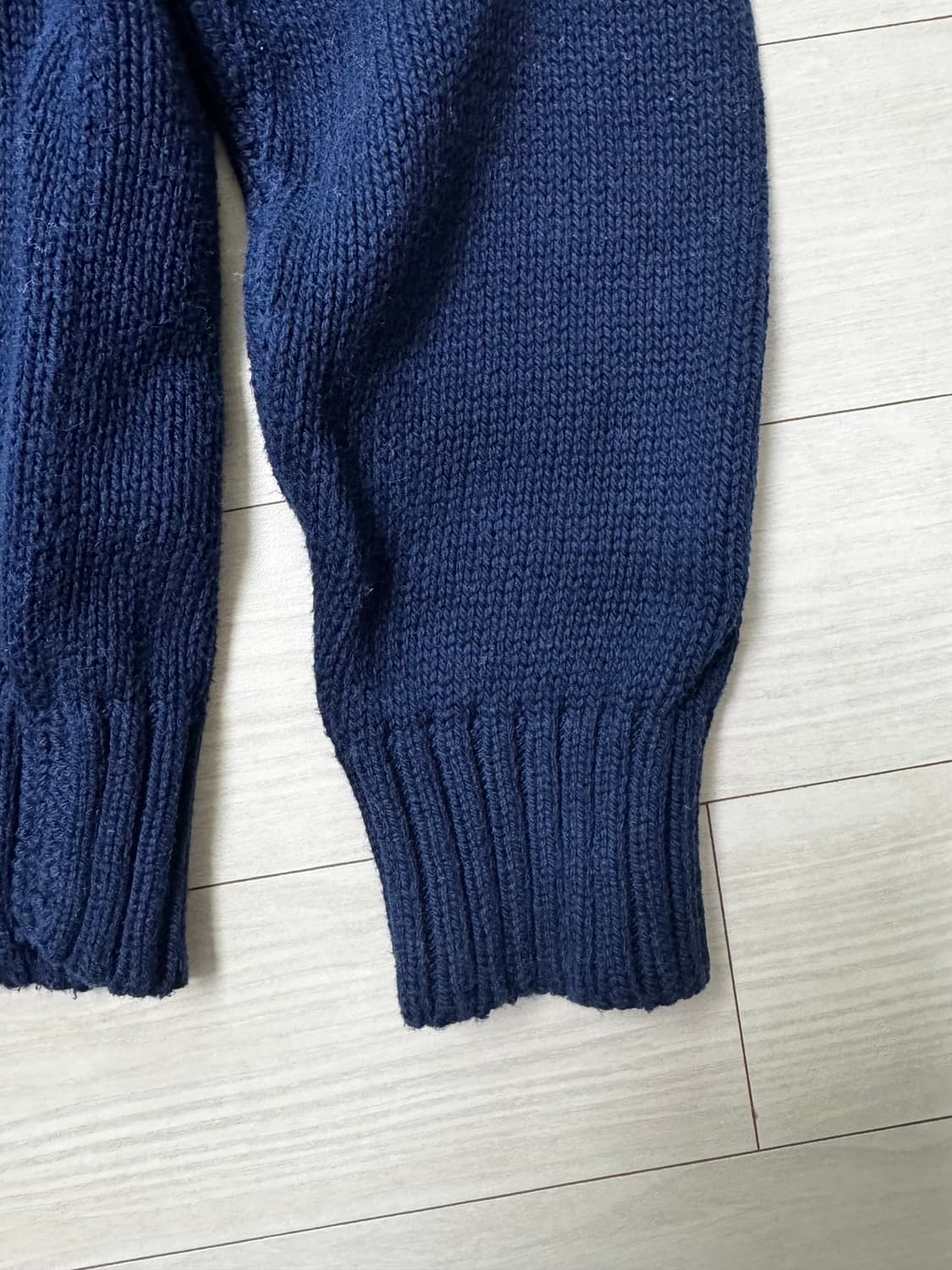 폴로 숄칼라 노르딕패턴 긴팔 니트 상품이미지5