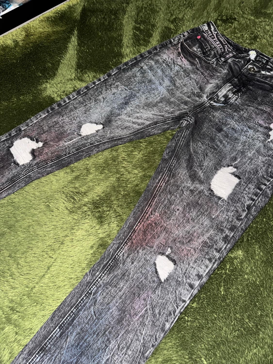 [36] STAPLE 스테이플 피죤 스프레이 디스트로이드 데님 팬츠 상품이미지6