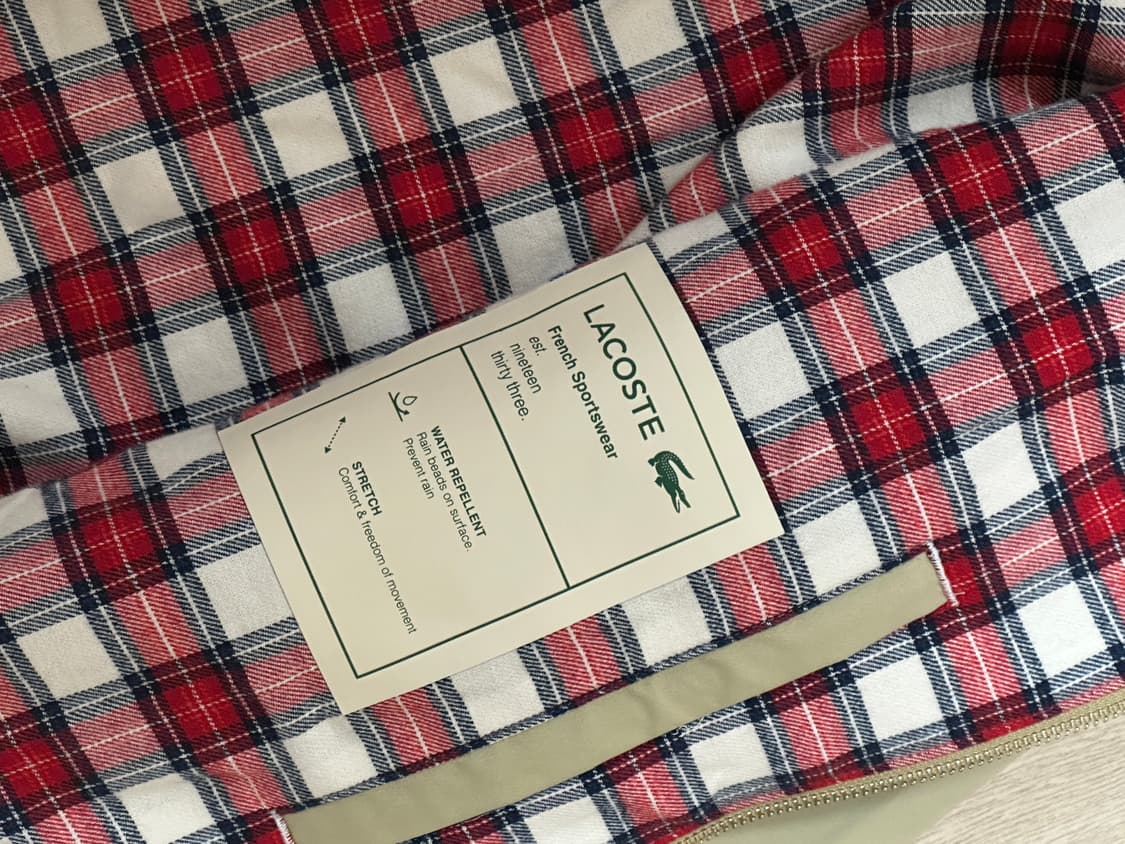 새상품) 라코스테 해링턴 자켓 베이지 50사이즈 상품이미지5