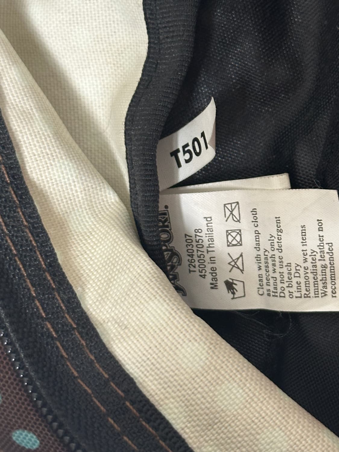 잔스포츠 브라운 민트 도트 땡땡이 백팩 상품이미지10