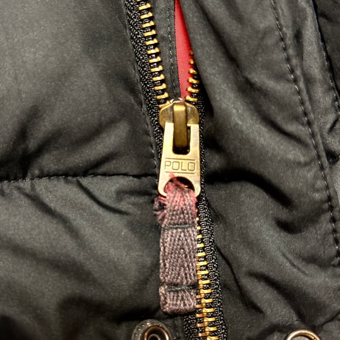 90s 폴로 랄프로렌 블랙 올드스쿨 푸퍼 패딩 m 상품이미지5