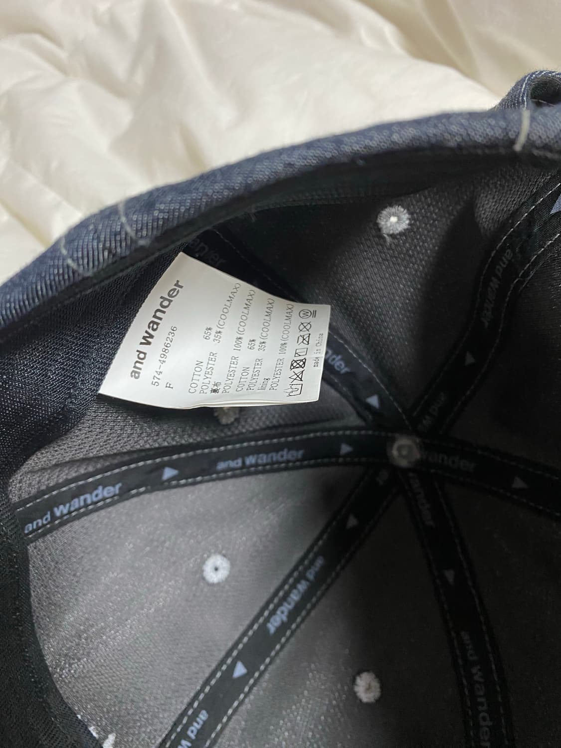 앤드원더 데님모자 상품이미지3