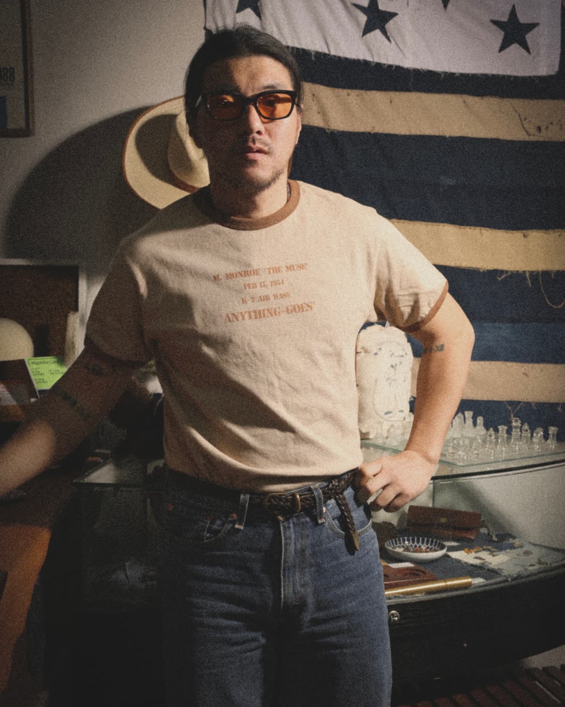 모쿠토 Anything-Goes 링거티 - 브라운 M/L/XL 상품이미지5