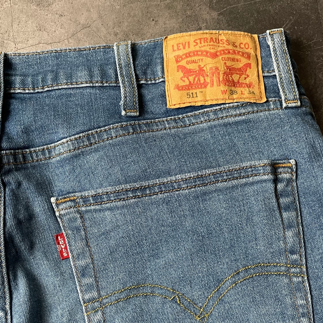 LEVI'S 리바이스511 슬림 스트레이트핏 코튼 데님 팬츠 A00654 상품이미지8