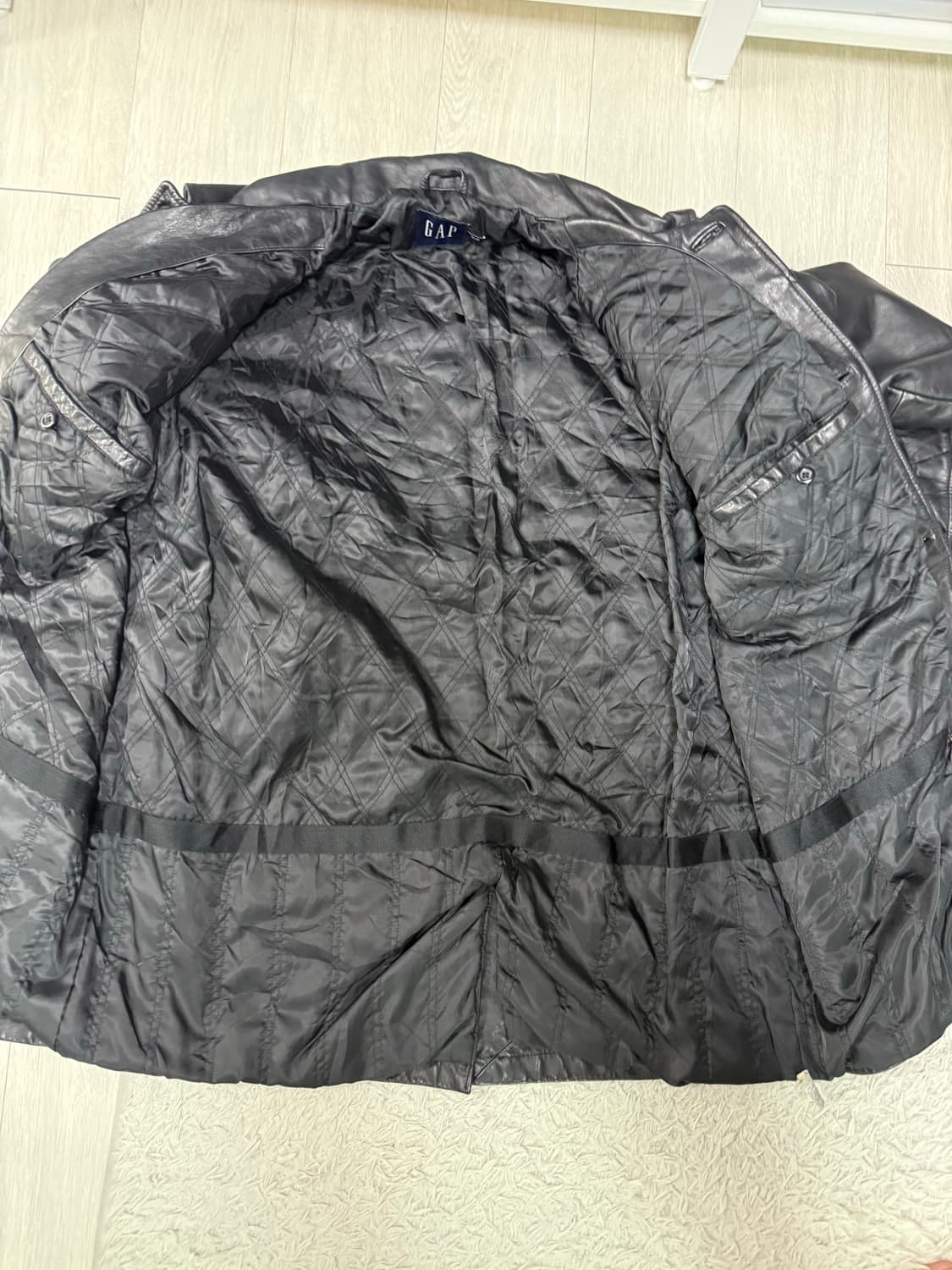 (XL) gap 올드갭 레더 카코트 코트 상품이미지4