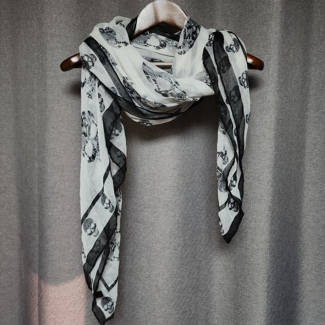 Y2k 펑크 락시크 스컬 머플러 스카프 상품이미지3