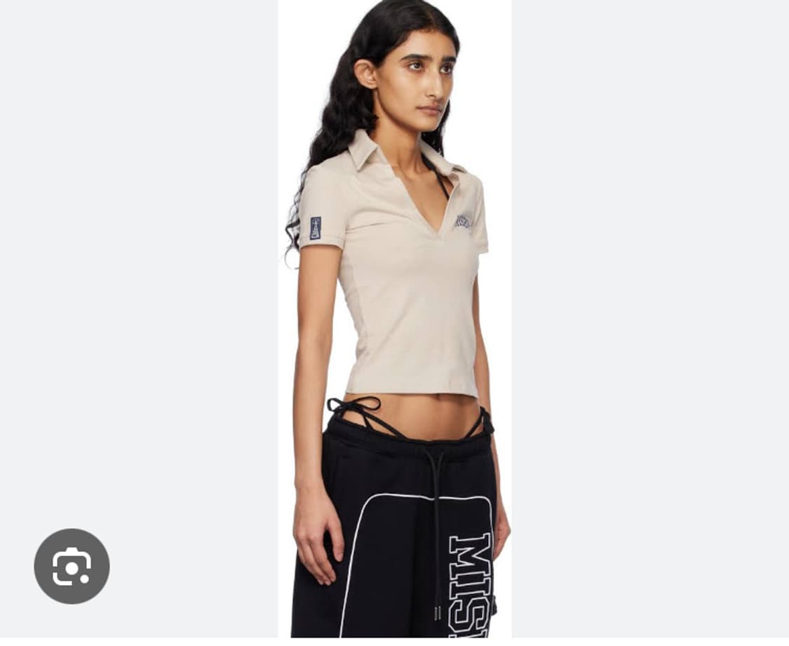 Misbhv 베이지 바시티 브이넥 폴로 S 사이즈 상품이미지3